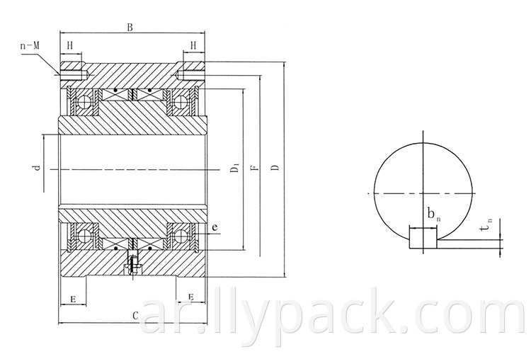 one way bearing LLY pack